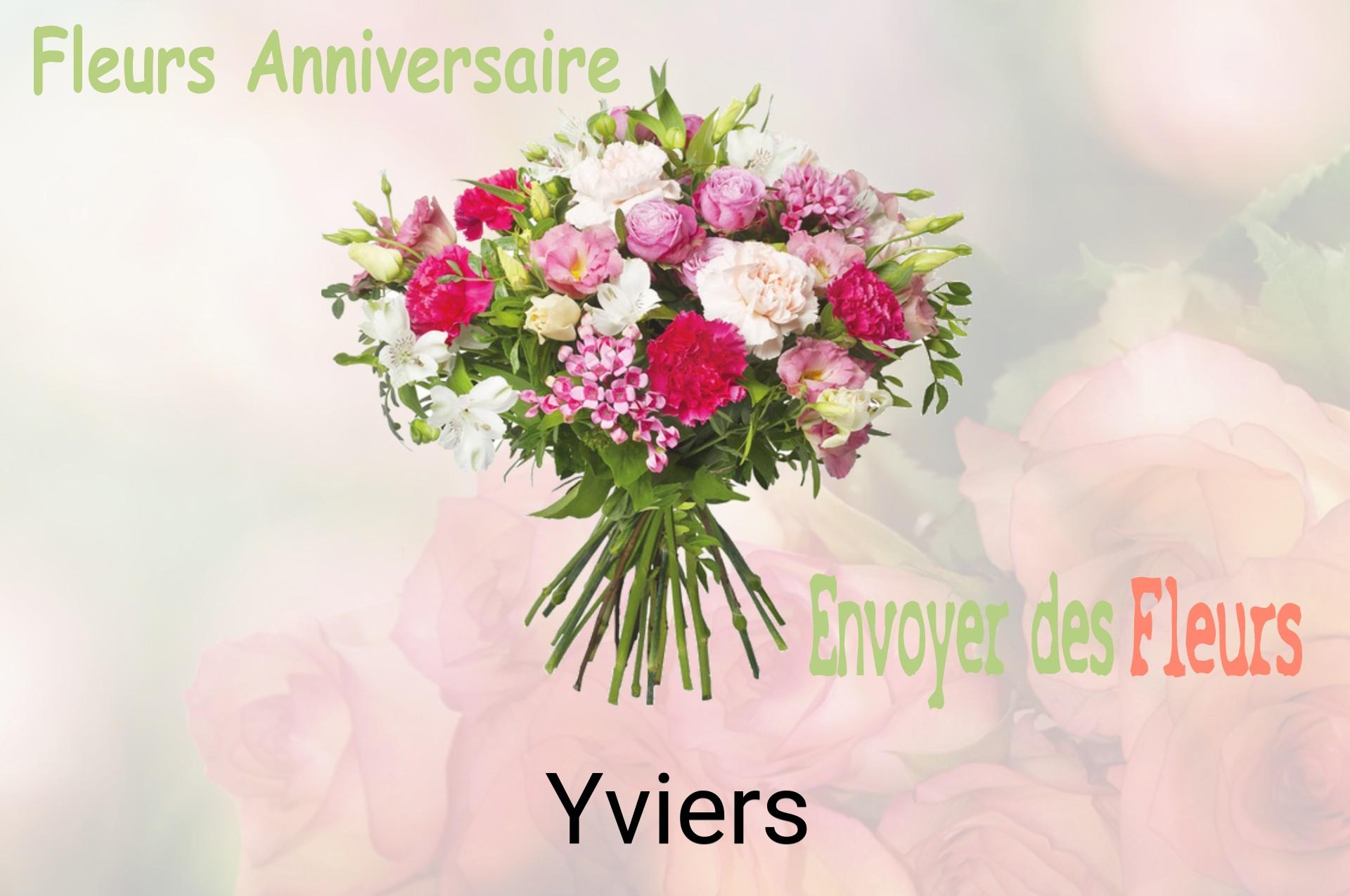 Bouquet de fleurs d’anniversaire livré à Yviers