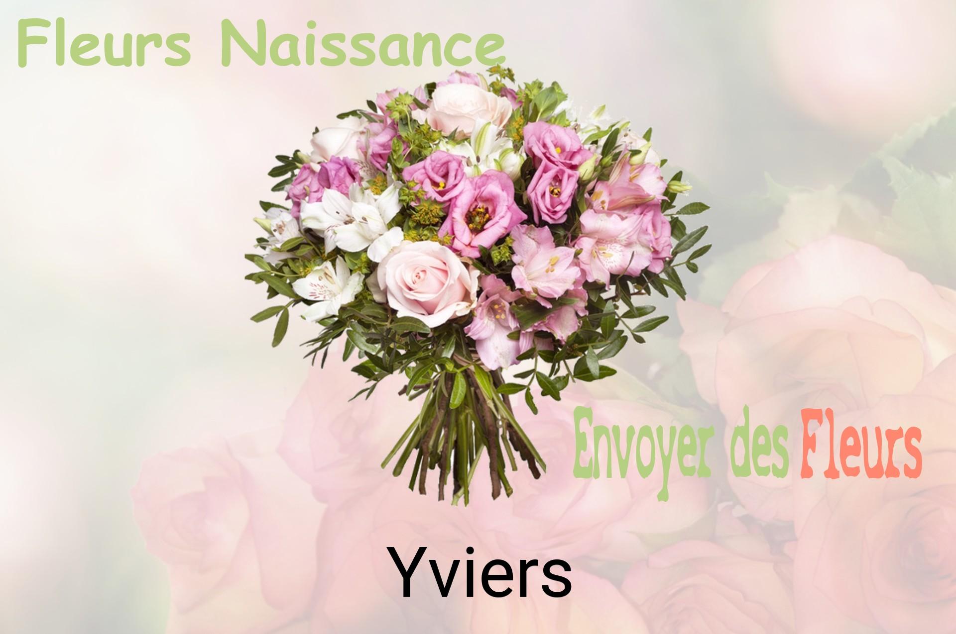 Bouquet de fleurs de naissance livré à Yviers